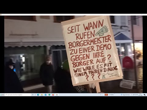 Ulm 31.1.22. Auch Dreckswetter und Maskenpflicht  hält  sie nicht ab.