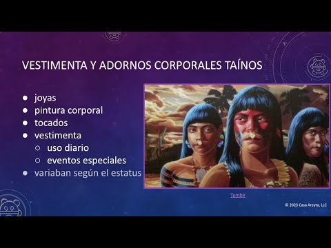 Let's Talk Taíno in Spanish 66 - Clothing and Body Adornments (Part 1) 🪶💎👑