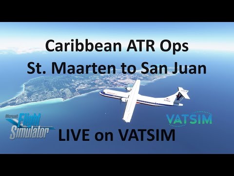 St. Maarten to San Juan | ATR 72 | American Airlines Heritage Flight | MSFS 2020