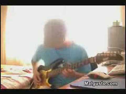Maestro con la guitarra eléctrica