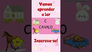 VAMOS APRENDER A LER. #abcd #aprenderaler