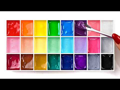 How to Mix ANY Color with Just 5 Paint Colors? Satisfying Color Mixing