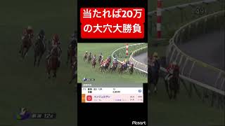 【当たれば20万！】捲りを賭けた12レースで大穴単勝大勝負！ #競馬