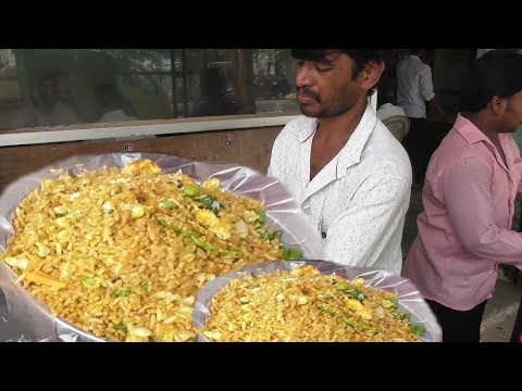 He Cooking Very Fast - Making Chicken Rice & Egg Rice Within 4 Minutes Video