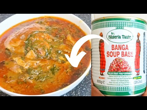 OFE AKWU (BANGA SOUP) WITH TINNED BANGA SOUP BASE