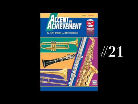 Accent On Achievement - Exercise #21 ~ Flute - Book 1 - Handclapper's March! (SD 480p)