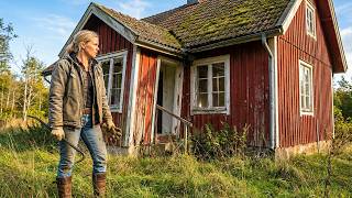Woman Restores OLD Abandoned Wood House from Scratch | Start to Finish by@annasgmlindgren​