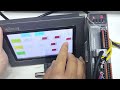 Demonstration Of Coolmay TK HMI Working With Servo PLC Integrated