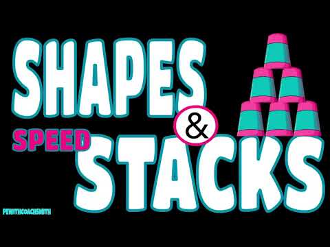 SHAPES & STACKS, Speedstacks Activity!Fun Stacking Challenges- PE Brain Break Hand-Eye Coordination!