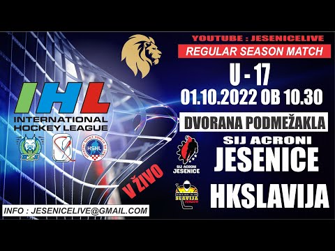 HOKEJ NA LEDU U-17 sij ACRONI JESENICE - HK SLAVIJA