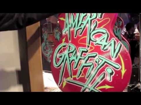 NAMM 2014 Gretsch Custom Shop Mr. Kaves Graffiti 6120s