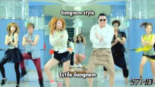 PSY, Maroon 5 &amp; Minaj - Moves Like Gangnam Starships HD Video Subtitulado Español Lyrics