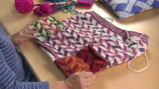 Two-Color Tunisian Crochet in the Round with Lily Chin