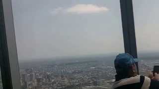 360 degree view of New York, NY. from the 100th floor of the Freedom Tower