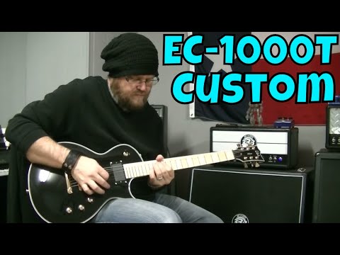 ESP LTD EC-1000T CTM M BLK Guitar Unboxing. MAPLE! NGD!