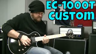 ESP LTD EC-1000T CTM M BLK Guitar Unboxing. MAPLE! NGD!