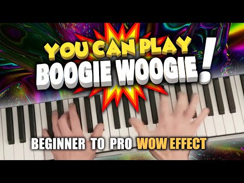 Pain Relief for Boogie Woogie Piano ! 5 Levels ! Beginner to Pro WOW Effect Lesson