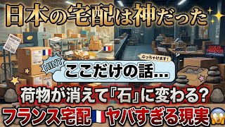 日本の宅配は神✨️…フランス🇨🇵の宅配はカオスです😱荷物が石に変わる、ここだけの衝撃の真実