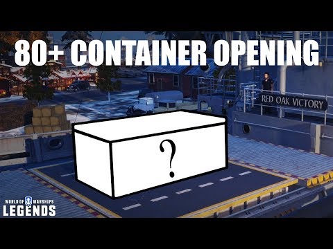 80+ Container Opening - World of Warships Legends