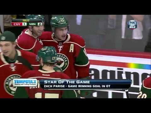 Parise (MIN) Goal 02-26-13 Minnesota Wild vs Calgary Flames