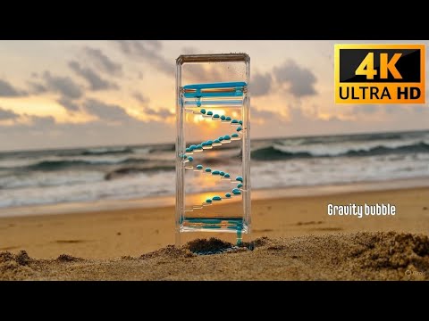 Satisfying Gravity Bubbles & Beach Waves | Relaxing 4K Video