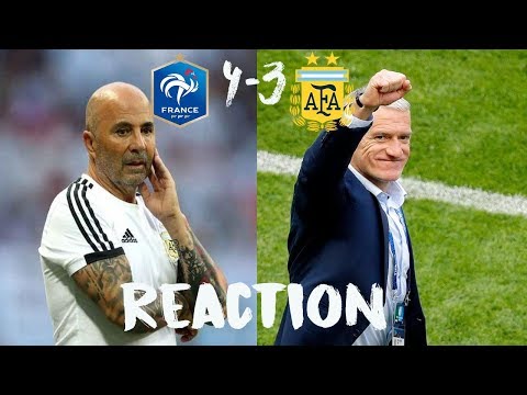 MANAGERS reaction to Kylian Mbappé Goal || France 4 - 3 Argentina
