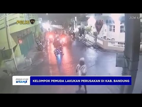POLRESTA BANDUNG AMANKAN KELOMPOK PEMUDA LAKUKAN PERUSAKAN
