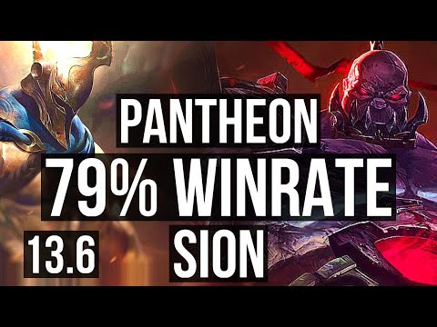 PANTHEON vs SION (TOP) | 79% winrate, 8/1/4 | KR Master | 13.6