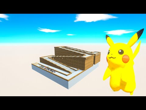 Escape From Pikachu - Last Survivor - Animal Revolt Battle Simulator