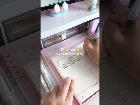 another flash card making series 💌 #study #studying #studywithme #aesthetic #flashcards #sudymusic