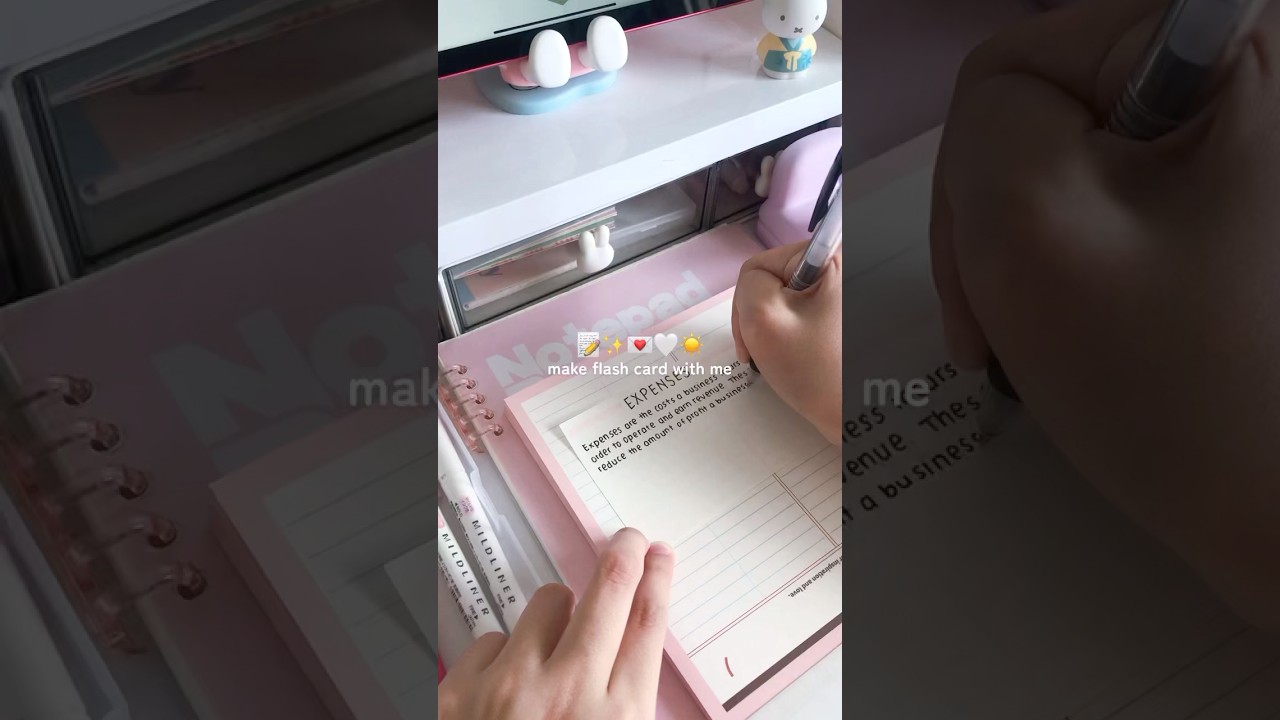 another flash card making series 💌 #study #studying #studywithme #aesthetic #flashcards #sudymusic