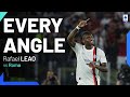Rafael Leao’s acrobatic finish | Every Angle | Roma-Milan | Serie A 2023/24