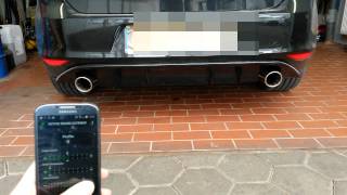 VW Golf 7 GTD TDI - GTI LOOK - Active Sound WiFi Exhaust Smartphone gesteuert