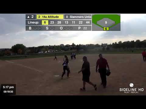 14u Altitude 2021  vs  Slammers Untouchables-Graves (2020.09.19)