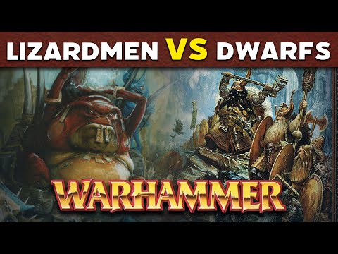 Dwarfs vs Lizardmen Warhammer Fantasy 6th Edition Battle Report
