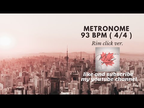 [Maple Street Ent] New Metronome 93 bpm ( 4/4 ) Rim click ver
