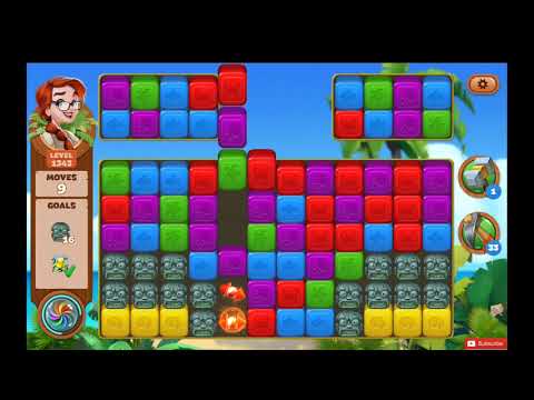 Lost Island Blast Adventure Level 1343 NO BOOSTERS - A S GAMING ✔