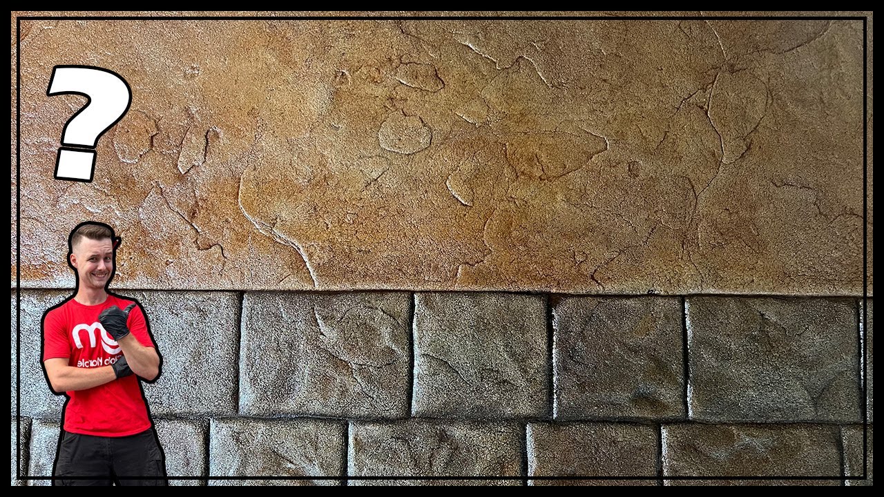 SM 7110 & SKM 3000 Concrete Stamp Demo. Oak & Espresso Finish