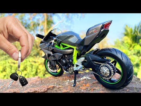 Unboxing of Kawasaki Ninja H2R | Scale 1:12 Model | Collectible | Miniature 🤩 ⚡ 🚀