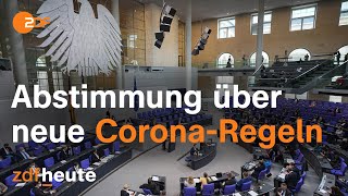 Neue Corona-Regeln: Debatte und Abstimmung im Bundestag