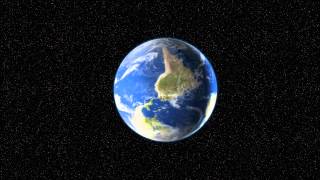 Upside Down Globe Inverted Earth Spinning Rotation Loop Mirror Effect 1080p HD High Definition Video