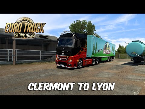 Clermont to Lyon | Euro Truck Simulator 2 | ETS2 1.43 Mods | Logitech G920 | Wheel cam