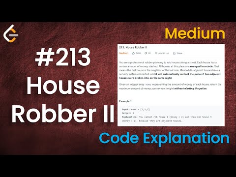 House Robber II | Live Coding with Explanation | Leetcode - 213