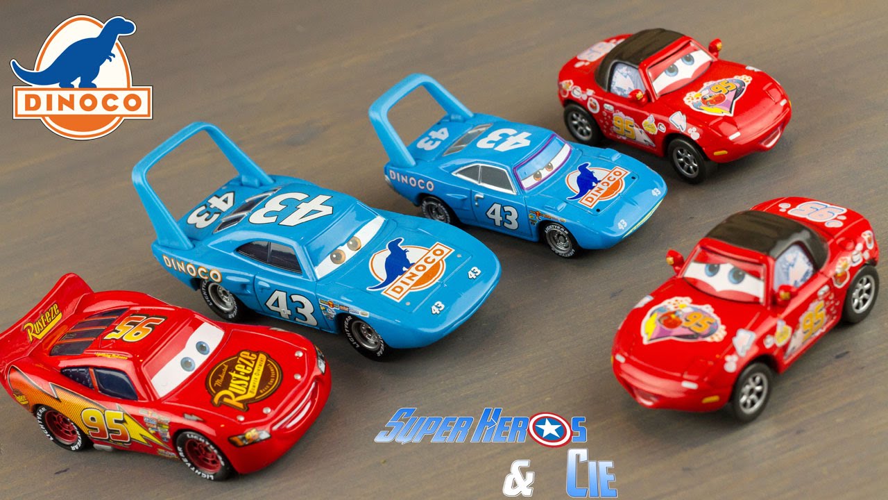<h1 class=title>Disney Cars Voitures Métal Die Cast Piston Cup Dinoco Flash McQueen Les Bagnoles Jouet Toy Review</h1>