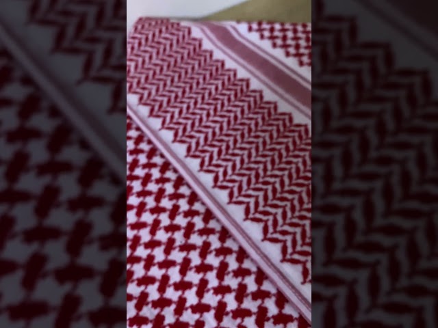 شماغ الجنادرية القديم  اصلي خطين حمر مقاس 60