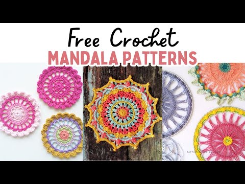 25+ FREE Crochet Mandala Patterns | Easy Crochet Ideas | Crochet Decor | Easy Crochet Patterns