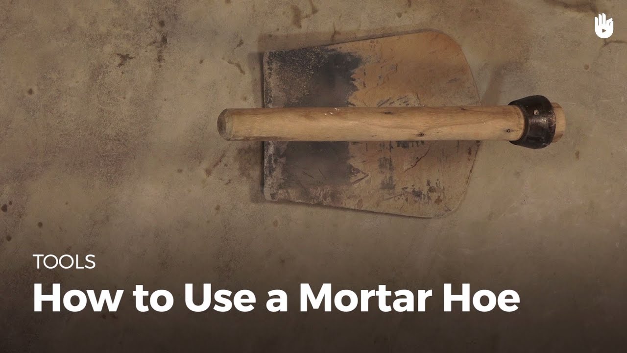 How to Use a Mortar Hoe How to Be a Mason Sikana