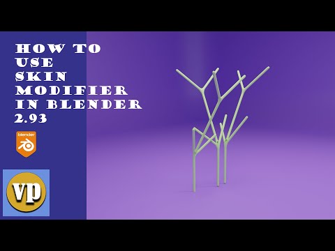 how to use skin modifier in blender 2.93