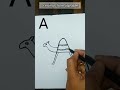A Drawings From Alphabet A Easy Drawings 5 Minutes Crafts Camel Shorts Viralshorts