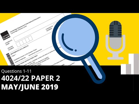 O-Level Math D May June 2019 Paper 2 4024/22